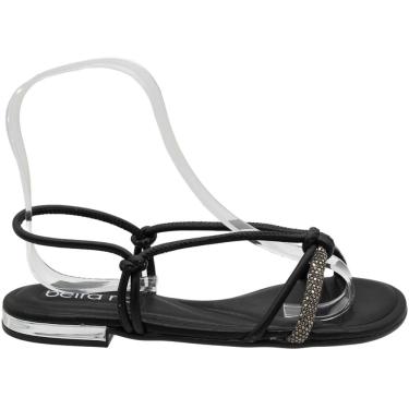 Imagem de Sandália Rasteira Beira Rio Tira Cravejada Feminina