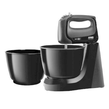 Imagem de Batedeira ARNO Mini CHEF 2 Tigelas 400W 4L - HM11 Preto 220 VOLTS