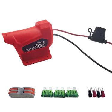 Imagem de aeobdai Adaptador de bateria compatível com bateria Milwaukee 12V com fusível adaptador M12 para DIY Ride On Truck robótica RC carro