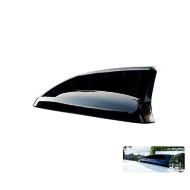 Imagem de AJHLJ Antena de barbatana de tubarão de fibra de carbono preta brilhante Civic 2022-2025 acessório de decoração de telhado cívico (preto piano)