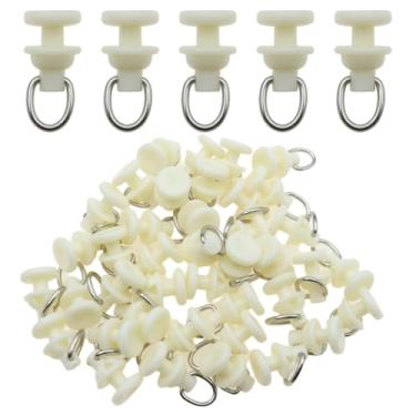 Imagem de sunnates 100 peças de cortina de plástico para trilhos, trilhos deslizantes, ganchos de trilhos, ganchos de trilha, para janela, cortina de chuveiro