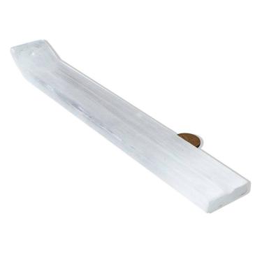 Imagem de Incensário Selenita Bastão Grande Media 25cm Pedra Natural