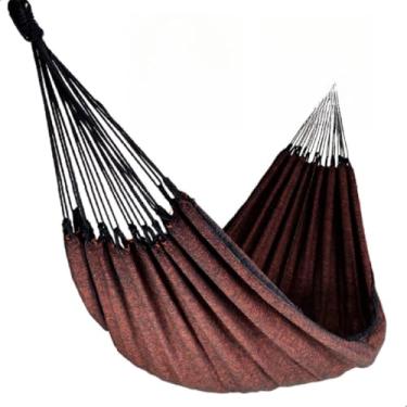 Imagem de Rede de Dormir Descanso balanço Casal Tecido Algodão 3.60m x 1.40m(Rede Descanso Casal Laranja,Kit Com 1 Unidade)