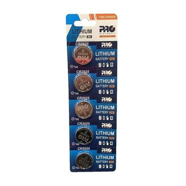 Imagem de Bateria Cr2025 Proeletronic Pqba-cr2025-05 Lithium Com 5 Unidades