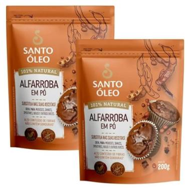 Imagem de Kit 2 Alfarroba Em Pó – 200G - Santo Óleo