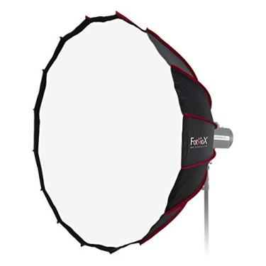 Imagem de Fotodiox Softbox parabólico EZ-Pro DLX de 60 polegadas com anel de velocidade compatível com Bowens - Softbox dobrável rápido de 150 cm com interior refletivo prateado com dupla difusão