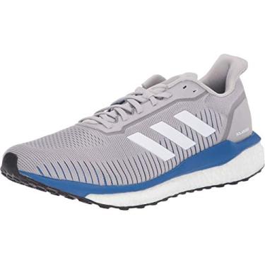 Imagem de Tênis de corrida masculino Adidas Solar Drive 19, Cinza dois/calçado branco/azul, 8.5