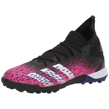 Imagem de adidas Predator Freak .3 Turf Tênis de futebol masculino, Preto/branco/rosa choque, 9.5