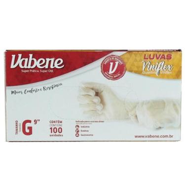 Imagem de Luva Vinilflex sem Pó com 100 unidades Vabene