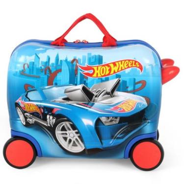 Imagem de Mala De Bordo Infantil Para Meninos Hot Wheels Luxcel