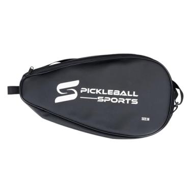 Imagem de predolo Bolsa de Pickleball para Esportes, Bolsa Protetora, Resistente, Leve, Couro PU, Presentes, Segure a Remada Dupla