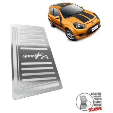 Imagem de Descanso De Pé Aço Inox Ford Ka Sport 2012 2013 Prata