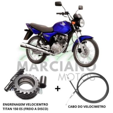 Imagem de cabo velocimetro titan 150 cg 150 engrenagem do velocimetro ES Freio a