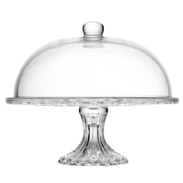Imagem de Prato para Bolo Diamond Lyor com Pé e Tampa 31 cm
