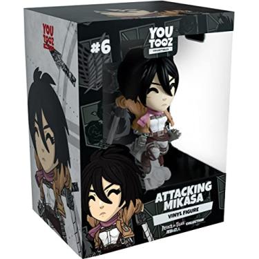 Imagem de Youtooz Attacking Mikasa 5.1 inch Figure, Collectible Mikasa Ackerman from Attack on Titan