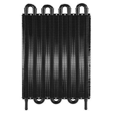 Imagem de Generic Radiador de óleo, Liga de Alumínio Universal do Radiador de Transmissão Evita Vazamento de Fluido de Transmissão para Substituição do Refrigerador de óleo (8 linhas - preto)