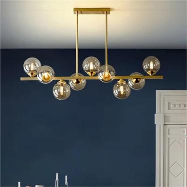 Imagem de Decoração moderna para casa, luzes led, luminárias pendentes para sala de estar, lustres para sala de jantar, luz suspensa, iluminação interna