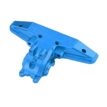 Imagem de menolana Tampa da caixa de câmbio traseira de carro RC 1:16, peças de reposição atualizadas, substituição da tampa do diferencial superior traseiro de metal, Azul