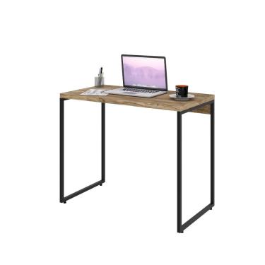 Imagem de Mesa Para Escritório e Home Office Industrial Aspen 90 cm C01 Carvalho - Lyam Decor