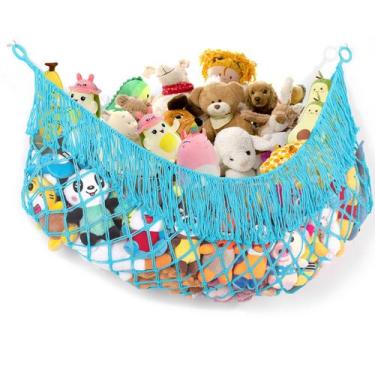 Imagem de Hamaca para peluches PrimZooty azul extra grande de 142 cm