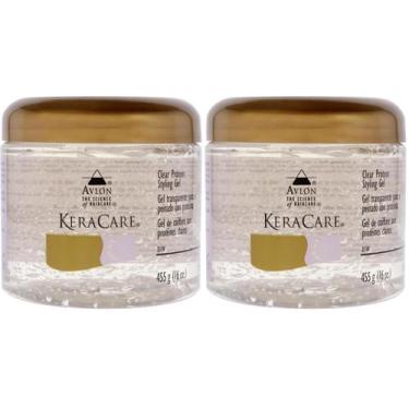 Imagem de Gel modelador Avlon Keracare Protein Clear 473 ml (pacote com 2)