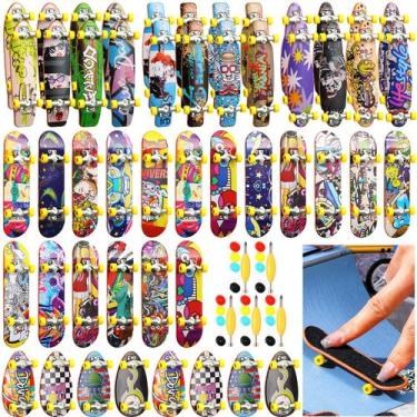 Imagem de Mini Finger Skates Hiboom, pacote com 50 brinquedos esportivos