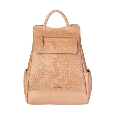 Imagem de Mochila antifurto de couro croco Suelen-Feminino