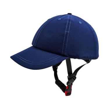 Imagem de menolana Chapéu de capacete de bicicleta leve e casual, chapéu de sol versátil para ciclismo, boné de beisebol para atividades ao ar livre e viagens, Azul, L