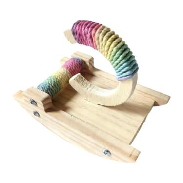 Imagem de Dualoai Suporte para pássaros, brinquedo de balanço para papagaios, periquito, calopsitas