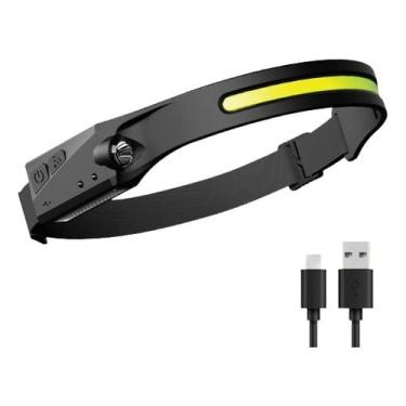 Imagem de Lanternas De Cabeça Led Recarregável Fita Ajustável