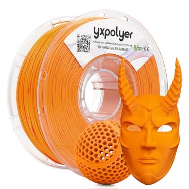Imagem de YXPOLYER Filamento de impressora 3D PLA Pro PLA flexível para impressão de basquete sem ar, leve de alta elasticidade macia PLA 1,75 mm 1 kg com carretel de PC reutilizável para AMS, laranja claro