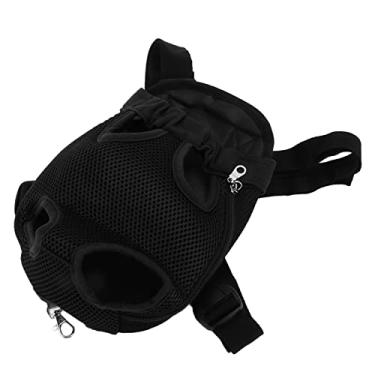 Imagem de ZJchao Mochila Porta-cachorros, Porta-cachorros, Mochila Vestível, Ajustável, Pernas para Fora, Voltadas para a Frente, Mãos para, para Caminhada, Caminhada, Bicicleta e Motocicleta (M)