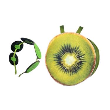 Imagem de simhoa Fantasia de frutas fatiadas, comida criativa, fantasia de Halloween para apresentação de carnaval, Crianças Kiwis