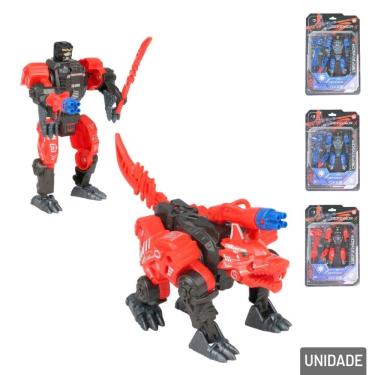 Imagem de Boneco Robô Transformer 2 EM 1 Selvagem - Tudo em Caixa