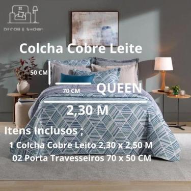 Imagem de Colcha Cobre Leito Queen 3 Peças Dupla Face Madison - Hedrons