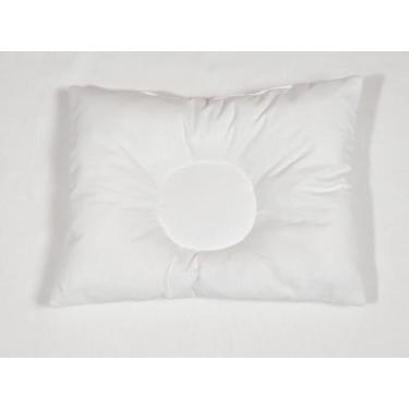 Imagem de Travesseiro de Bebê Macio Antialergico Todo branco 100 algodão Percal 