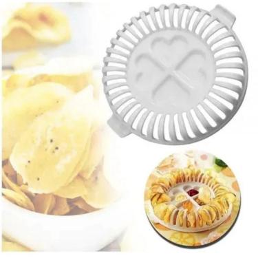 Imagem de Petisqueira Suporte Fatiador Batata Frita Molheiras Porçoes