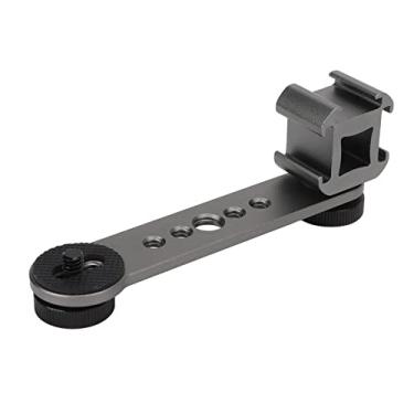Imagem de ZJchao Montagem de Sapata Fria, Suporte de Câmera Extensão de tripé Suporte de Extensão de Sapata Fria Tripla Adaptador de Montagem de de Microfone de Liga de Alumínio para Estabilizador de monopé