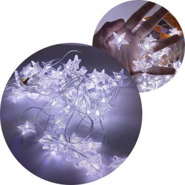 Imagem de Pisca Cortina Estrelinhas Enfeite Natal 80 LED 3x1M 110-220v - Genéric