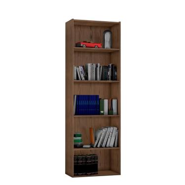 Imagem de Livreiro 4 Prateleiras Luiza 1653 Ajl Móveis Castanho