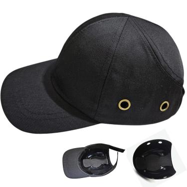 Imagem de Bone com Capacete EPI Obra Segurança do Trabalho Casquete Proteçao Reparo Serviço Oficina Resistente