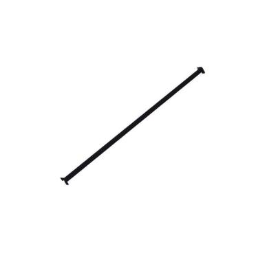 Imagem de Regua Porta Gancheira Amapa 078 Gondola Ponta Preto Kit 10