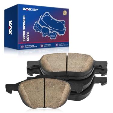 Imagem de KAX Pastilhas de freio dianteiras de cerâmica para Ford, Mazda-Focus, Escape, 3, Transit Connect, 5, S40, C70, C30, V50, baixo ruído e baixa poeira, conjunto de 4