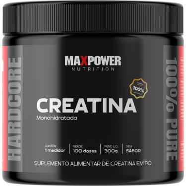 Imagem de Creatina Max Power Pura  Monohidratado Sem Sabor 300g