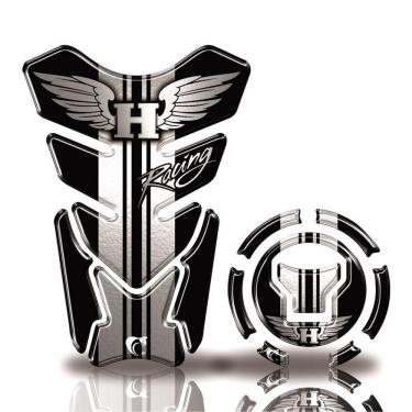 Imagem de Kit Protetor Tanque Adesivo Moto Honda Acima 2018 Preto