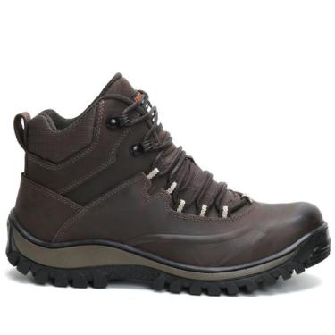 Imagem de Bota Coturno Masculino Adventure Militar Trilha Em Couro - FRANBOOTS, 
