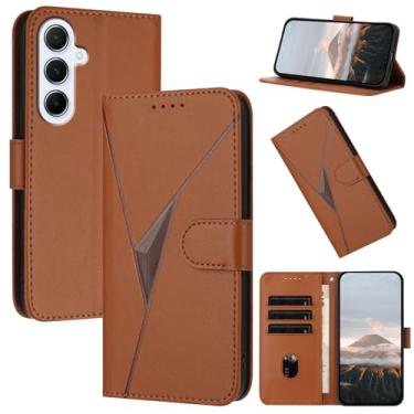Imagem de Oduio Capa carteira para Samsung Galaxy A36 5G/A56 5G de 6,7 polegadas, capa flip magnética de couro PU com suporte para cartão, capa protetora à prova de choque para celular Galaxy A36/ A56 5G
