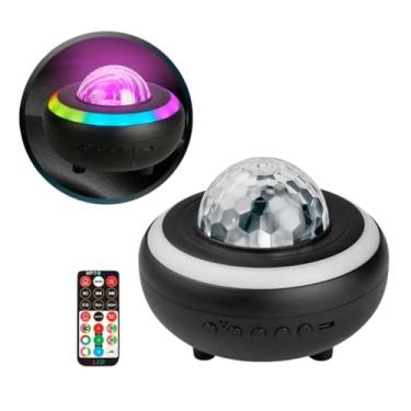 Imagem de Luminária Estelar Abajur Projetor Estrelas Galáxia Caixa De Som Bluetooth RGB