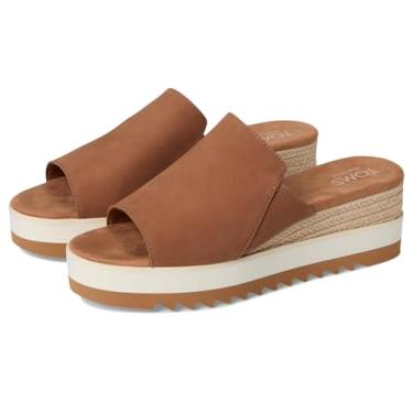 Imagem de TOMS Sandálias femininas Diana Mule, Couro de açúcar mascavo, 34