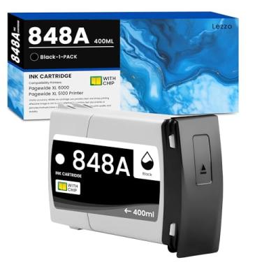 Imagem de Cartuchos de tinta 848A pacote com 1 400 ml de alto rendimento 848A tinta preta compatível com tinta HP 848A para impressora Pagewide XL 6000 Pagewide XL 5100